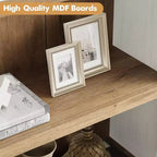 Libreria ad Arco a 5 Ripiani con Mobiletto Opzionale – Bianco Antico / Nero / Grigio / Rosso Brunastro / Legno, Stile Base o a 2 Ante