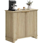 Mobile contenitore con ante scorrevoli nere/rovere/bianche – Credenza a 2 ante per cucina e sala da pranzo