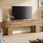 Mobile TV da 63" – Nero / Marrone / Marrone e Grigio | Consolle bassa per TV da 55–65"