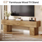 Mobile TV da 63" – Nero / Marrone / Marrone e Grigio | Consolle bassa per TV da 55–65"