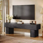 Mobile TV da 63" – Nero / Marrone / Marrone e Grigio | Consolle bassa per TV da 55–65"