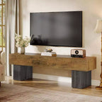 Mobile TV da 63" – Nero / Marrone / Marrone e Grigio | Consolle bassa per TV da 55–65"