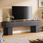 Mobile TV da 63" – Nero / Marrone / Marrone e Grigio | Consolle bassa per TV da 55–65"