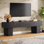 Mobile TV da 63" – Nero / Marrone / Marrone e Grigio | Consolle bassa per TV da 55–65"