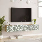 Mobile TV sospeso Pine & Green – Stampa UV, Adatto per TV fino a 70"