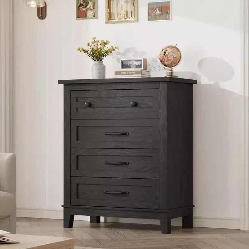 34.8 Tall Vertical 4 Drawer Dresser with Large Storage for Bedroom