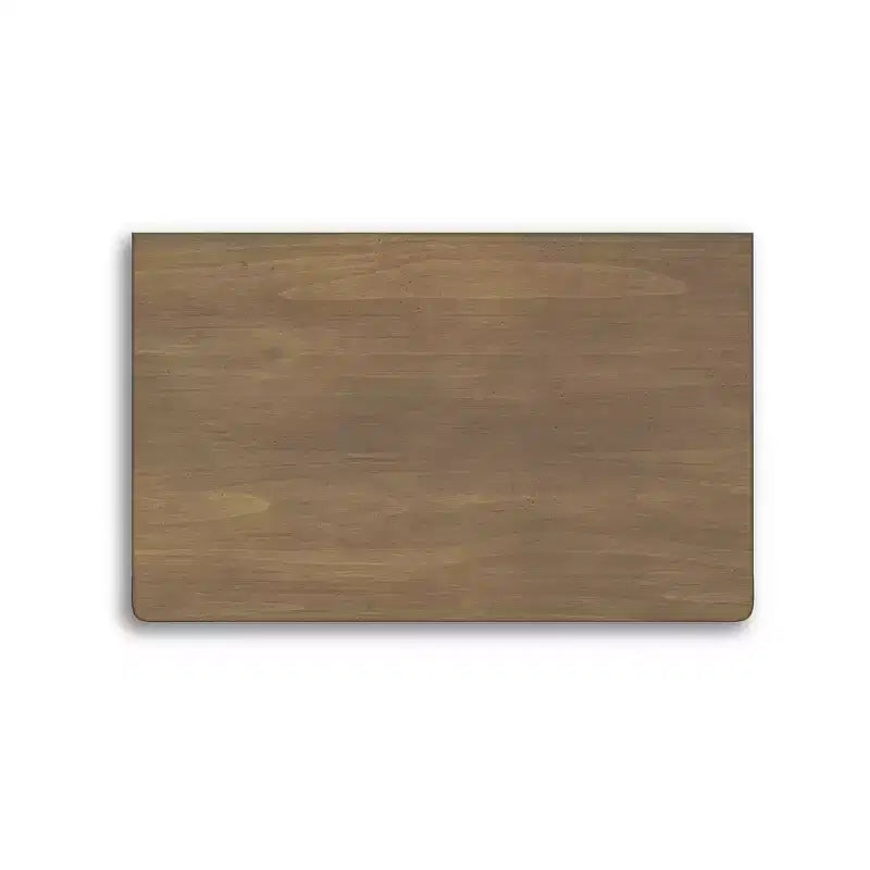 Comodino marrone a 2 cassetti con maniglie color peltro – Per 1
