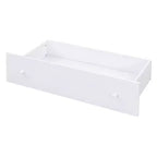 Grigio/Bianco, Letto a Soppalco Gemello a L e Letto a Piattaforma Gemello con 7 Cassetti, per 2 Bambini