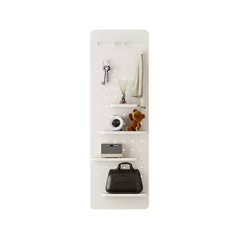 Specchio da Parete a Figura Intera con Pannelli Scorrevoli e Ganci, Marrone / Noce / Bianco, Monoutente