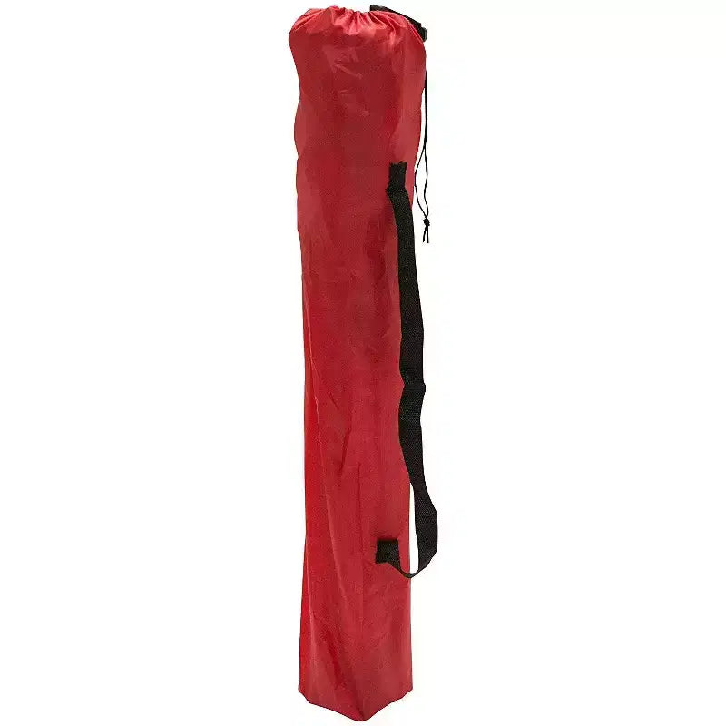 Tavolo da vino portatile pieghevole da esterno blu/rosso con portabicchieri – 4 posti
