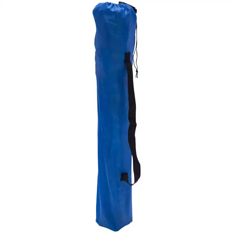 Tavolo da vino portatile pieghevole da esterno blu/rosso con portabicchieri – 4 posti