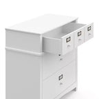 Cassettiera a 3 cassetti espresso/bianco – legno, anti-ribaltamento, dai 2 anni in su, montaggio per 1 persona