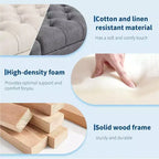 Beige/Grigio | Panchina Contenitore Imbottita | Posto a Sedere per 1 Persona