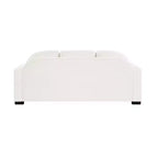 Divano a 3 posti in ciniglia con schienale curvo, Beige / Grigio / Verde