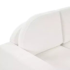 Divano a 3 posti in ciniglia con schienale curvo, Beige / Grigio / Verde