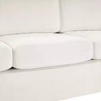 Divano a 3 posti in ciniglia con schienale curvo, Beige / Grigio / Verde