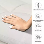 Divano letto futon convertibile nero/marrone/grigio/nero opaco/bianco – Similpelle, schienale e braccioli regolabili, 3 posti