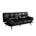 Dyonery 71 Convertible Futon Sofa Bed, Memory Foam Loveseat Sleeper, Adjustable Backrest & Armrests, Modern Couch for Home Office