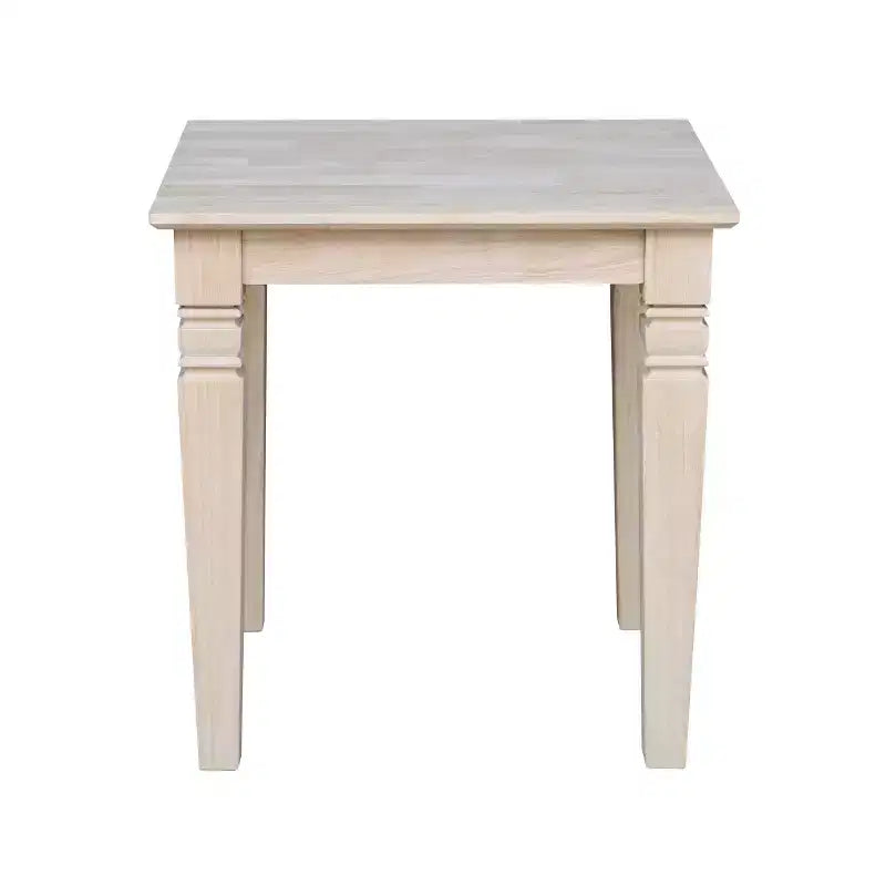Tavolino rettangolare Off-White, Legno massiccio, 1 pezzo
