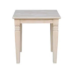 Tavolino rettangolare Off-White, Legno massiccio, 1 pezzo