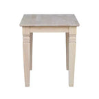 Tavolino rettangolare Off-White, Legno massiccio, 1 pezzo