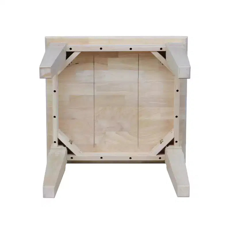 Tavolino rettangolare Off-White, Legno massiccio, 1 pezzo