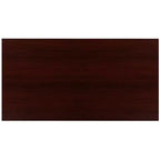 Scrivania industriale monoposto, 47", piano in mogano/acero/grigio rustico/noce, struttura nera/bianca