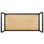 Scrivania industriale monoposto, 47", piano in mogano/acero/grigio rustico/noce, struttura nera/bianca
