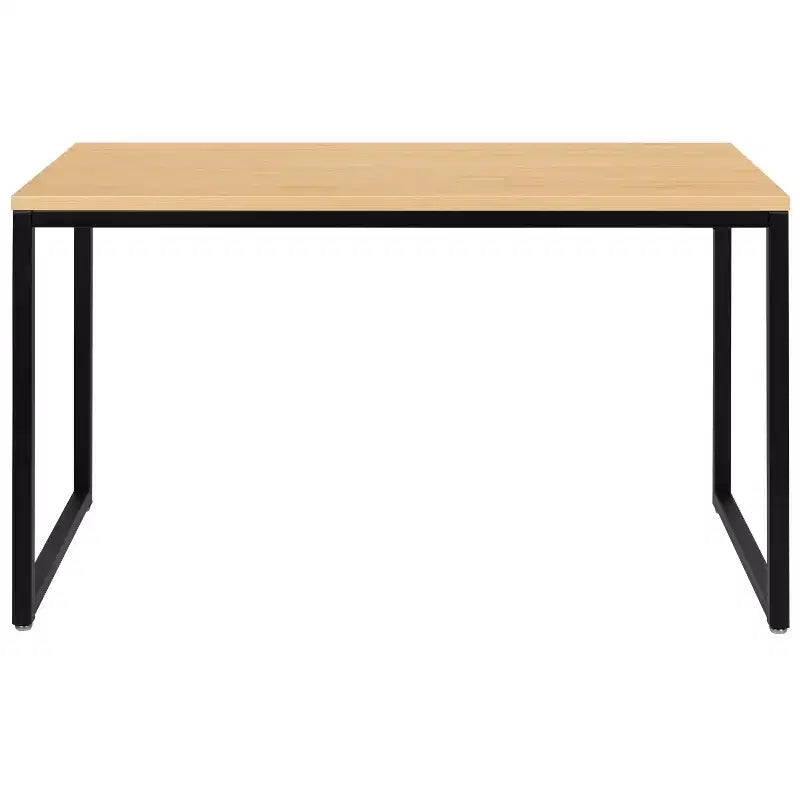 Scrivania industriale monoposto, 47", piano in mogano/acero/grigio rustico/noce, struttura nera/bianca