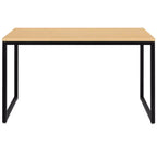 Scrivania industriale monoposto, 47", piano in mogano/acero/grigio rustico/noce, struttura nera/bianca