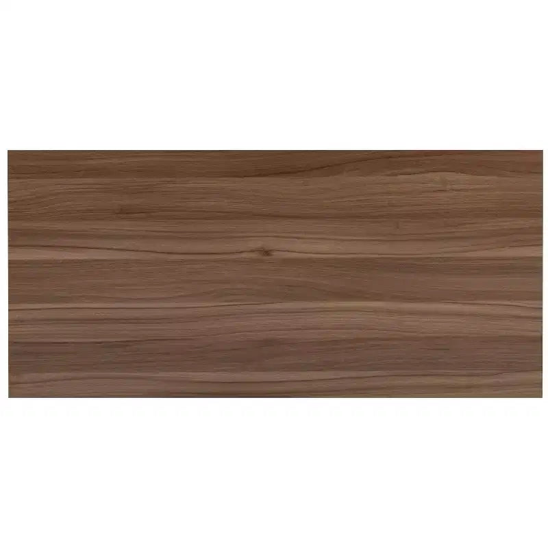Scrivania industriale monoposto, 47", piano in mogano/acero/grigio rustico/noce, struttura nera/bianca